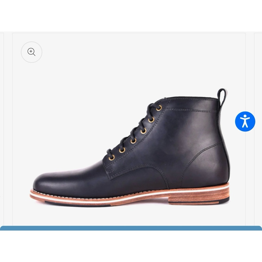 Mens Helm Black Boot Sz 7D